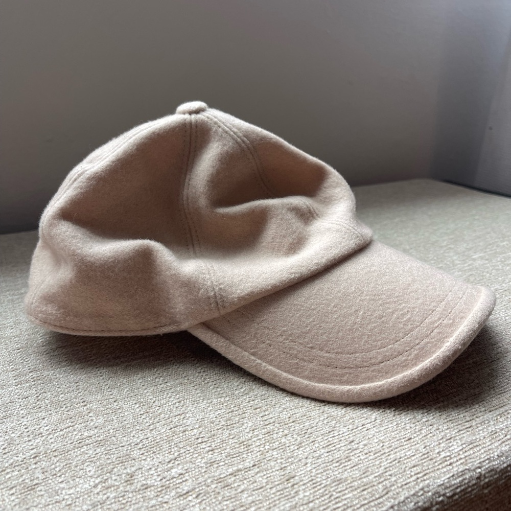 Lambswool Beige Hat Attack Baseball Cap - image 6